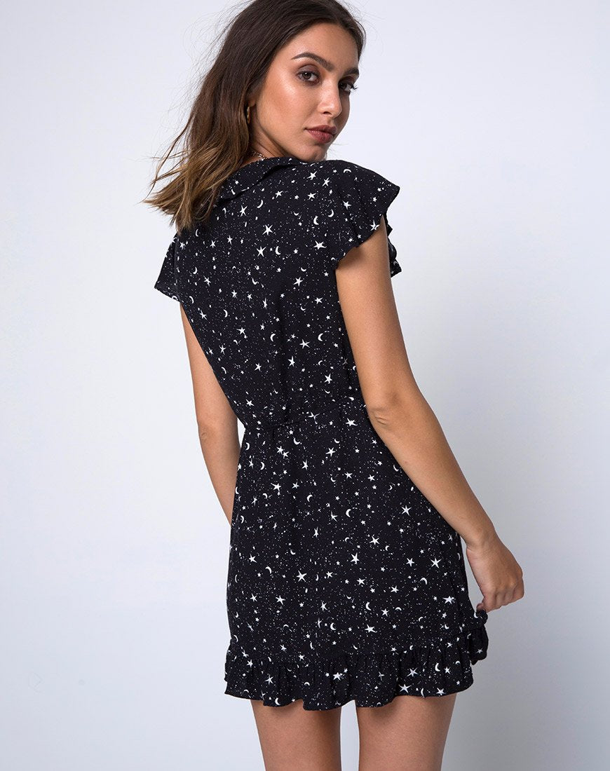 Abito Rica Skater in Ditsy Cosmos