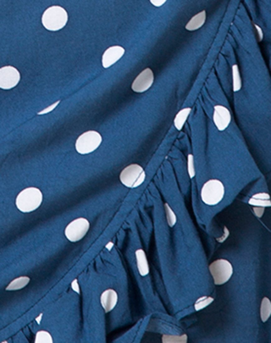 Immagine di Rica Skater Dress in Medium Polka Navy