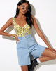 Immagine di Ridis Gilet Crop Top in giallo Sunflower Pop