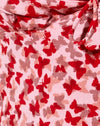Farfalla Ditsy Pesca e Rosso