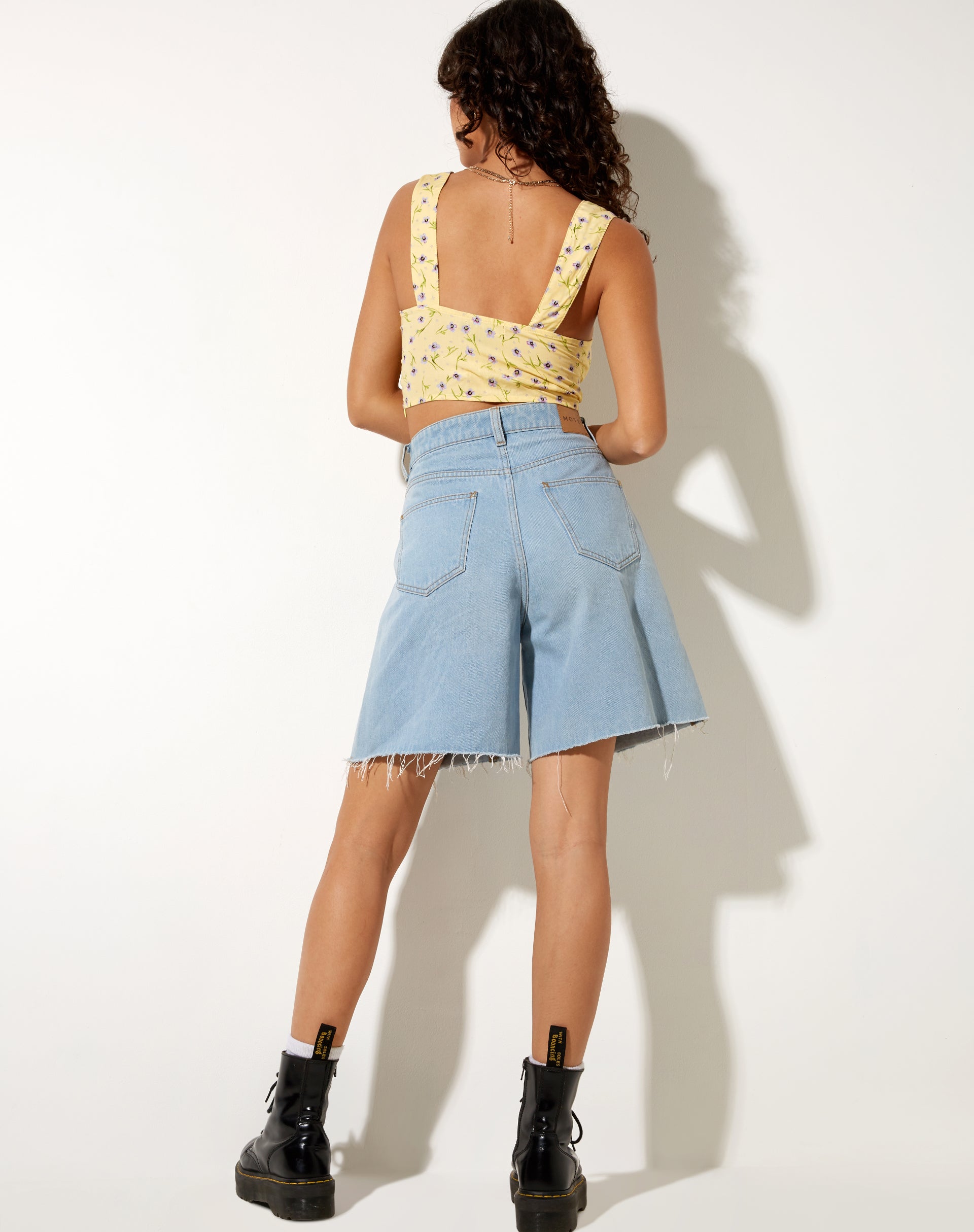 Immagine di Ridis Gilet Crop Top in Wild Flower Lemon Drop