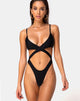 Immagine del costume da bagno Riko in nero opaco
