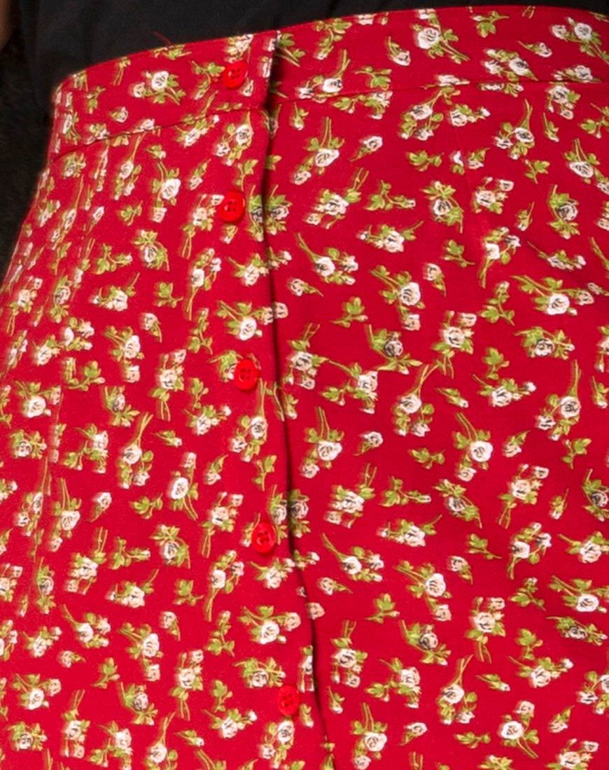 Immagine della gonna Rima in rosso floreale Falling For You