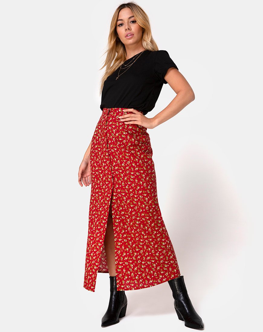 Gonna Rima in rosso floreale Falling For You