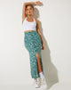 Immagine di Rima Midi Skirt in verde campo floreale