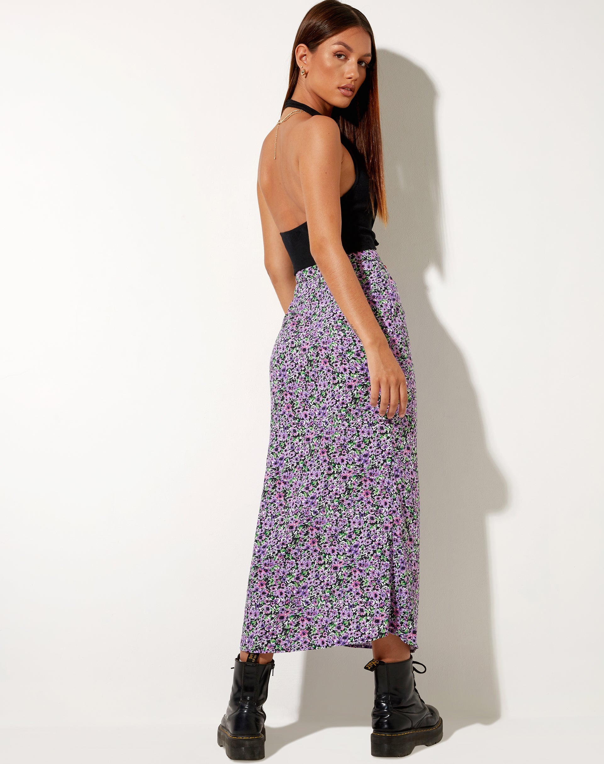 Immagine di Rima Midi Skirt in Lilac Blossom