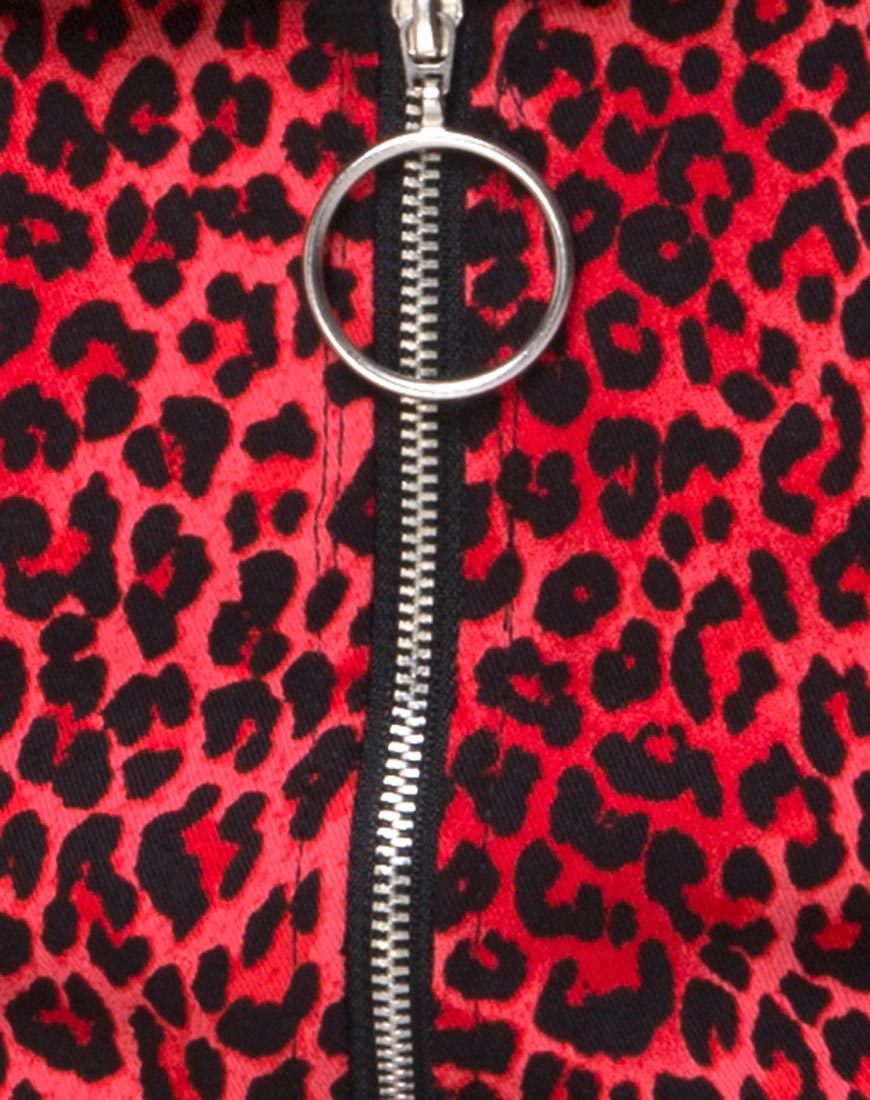 Immagine di Mini-gonna ad anello in animale colorato