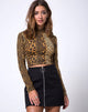 Immagine di Mini gonna ad anello in twill nero