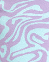 Maglia a spirale frastagliata Lavanda e menta