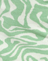 Maglia a spirale frastagliata Menta e panna