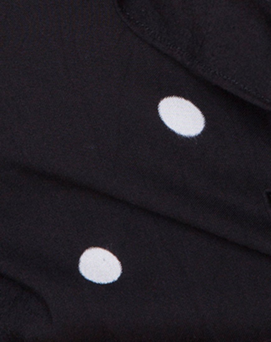 Immagine di Riser Dress in Polkadot bianco e nero