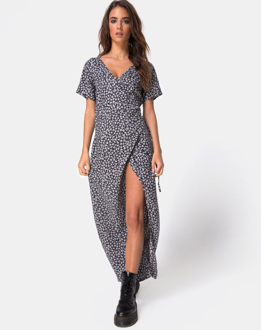 Immagine di Riva Dress in Ditsy Rose Nero