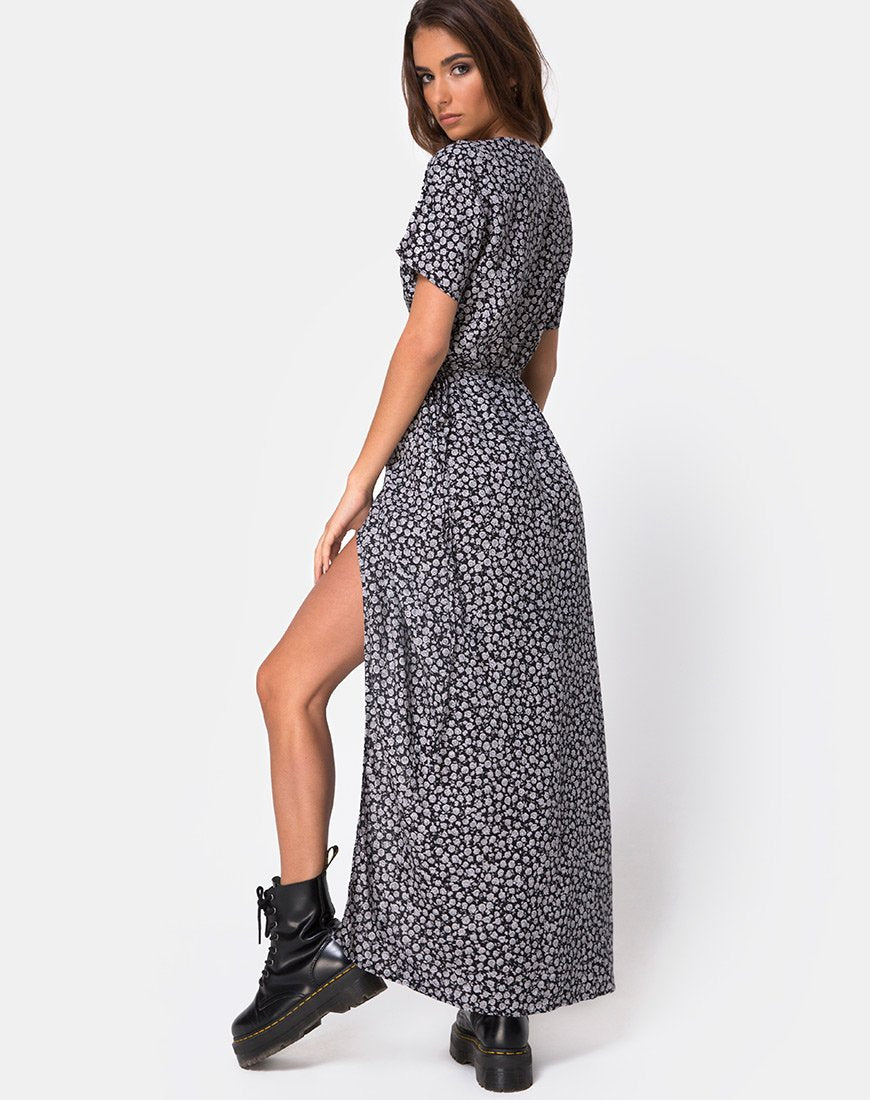 Immagine di Riva Dress in Ditsy Rose Nero