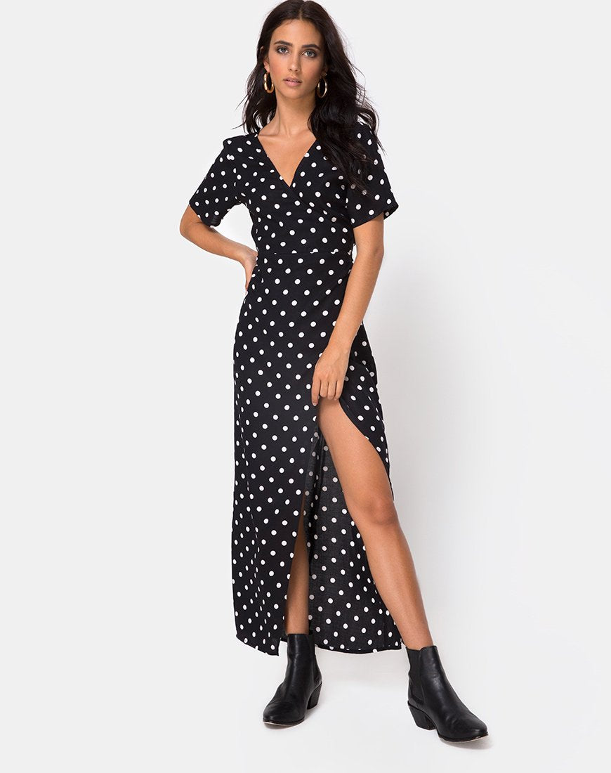 Abito Riva in polka medio B/N