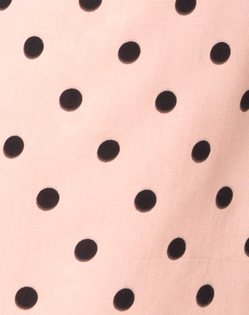 Immagine di Riva Dress in New Polka Nude Nero