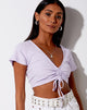 Immagine di Rivera Crop Top in Rib Violet