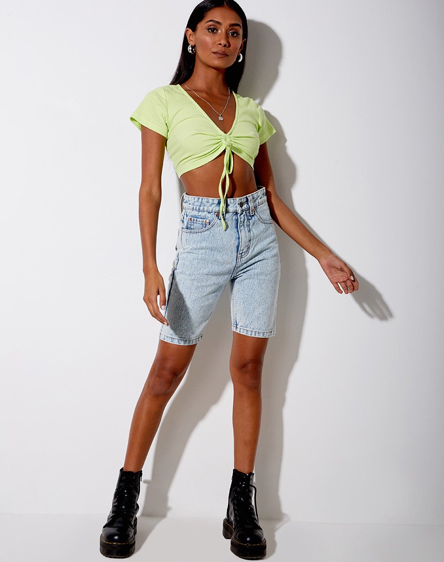 Immagine di Rivera Crop Top in Rib Lime