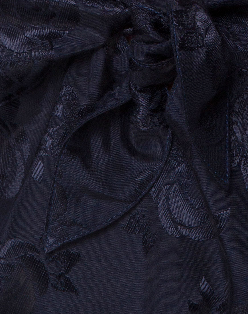 Immagine del corpetto Rodice in raso rosa navy