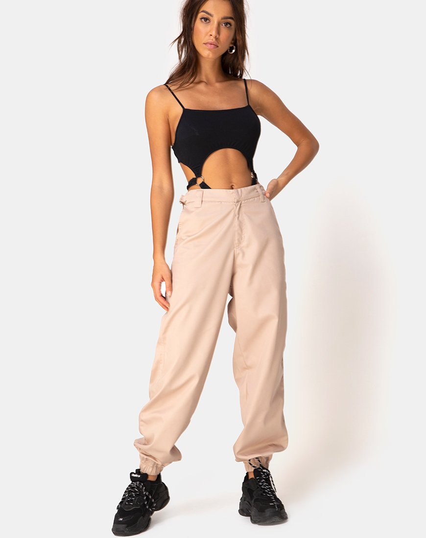 Pantaloni Jubie Cargo in Tan Drill