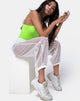 Immagine del pantalone Roid in cristallo trasparente bianco