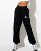 Immagine di Roider Jogger in nero con ricamo Scorpion White