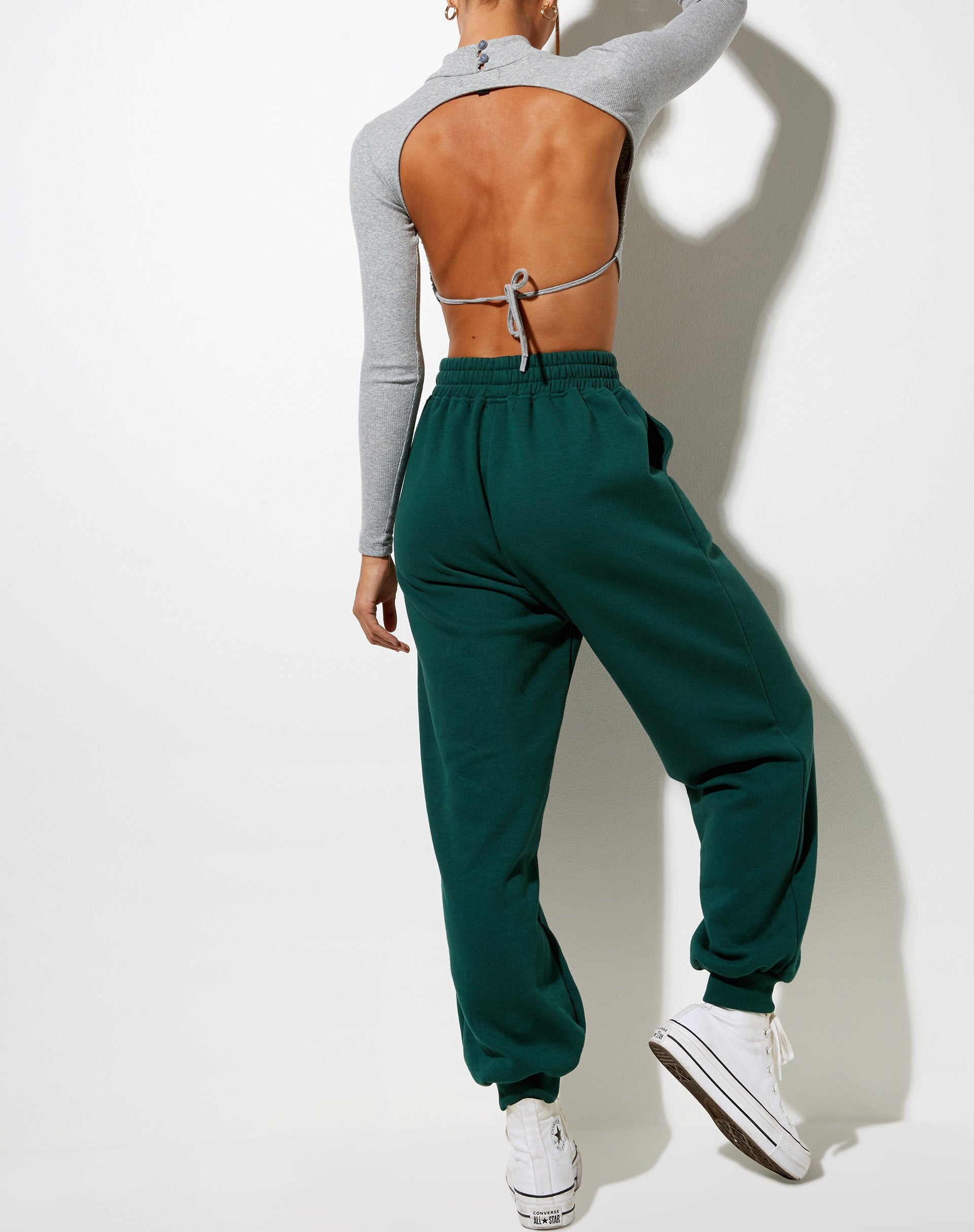 Immagine di Roider Jogger in Verde Bottiglia Angelo Embro in Bianco