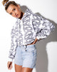 Immagine di Roky Cropped Hoody in Dragon Rope White Placement