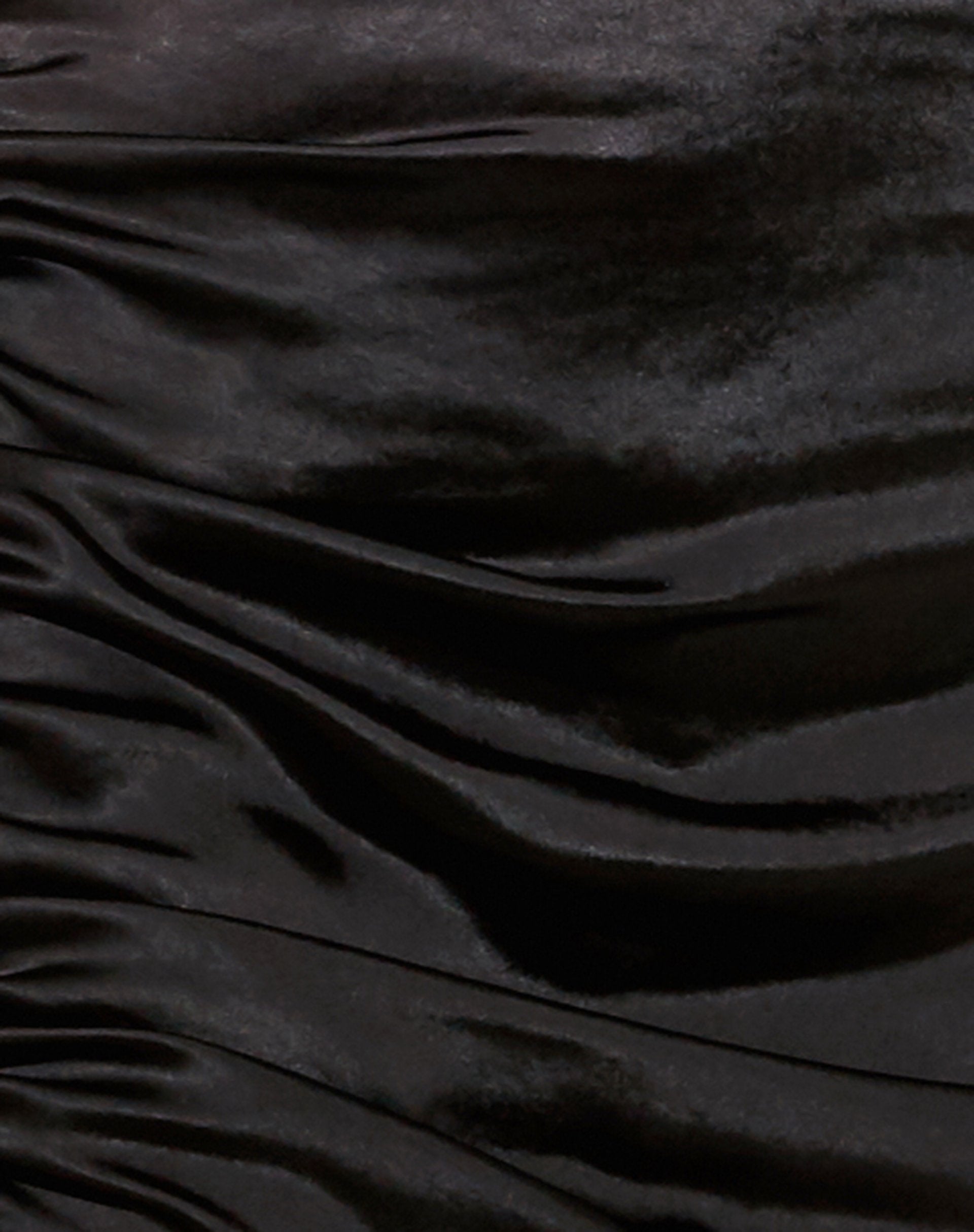 Immagine di Romalia Mini Gonna in Raso Nero