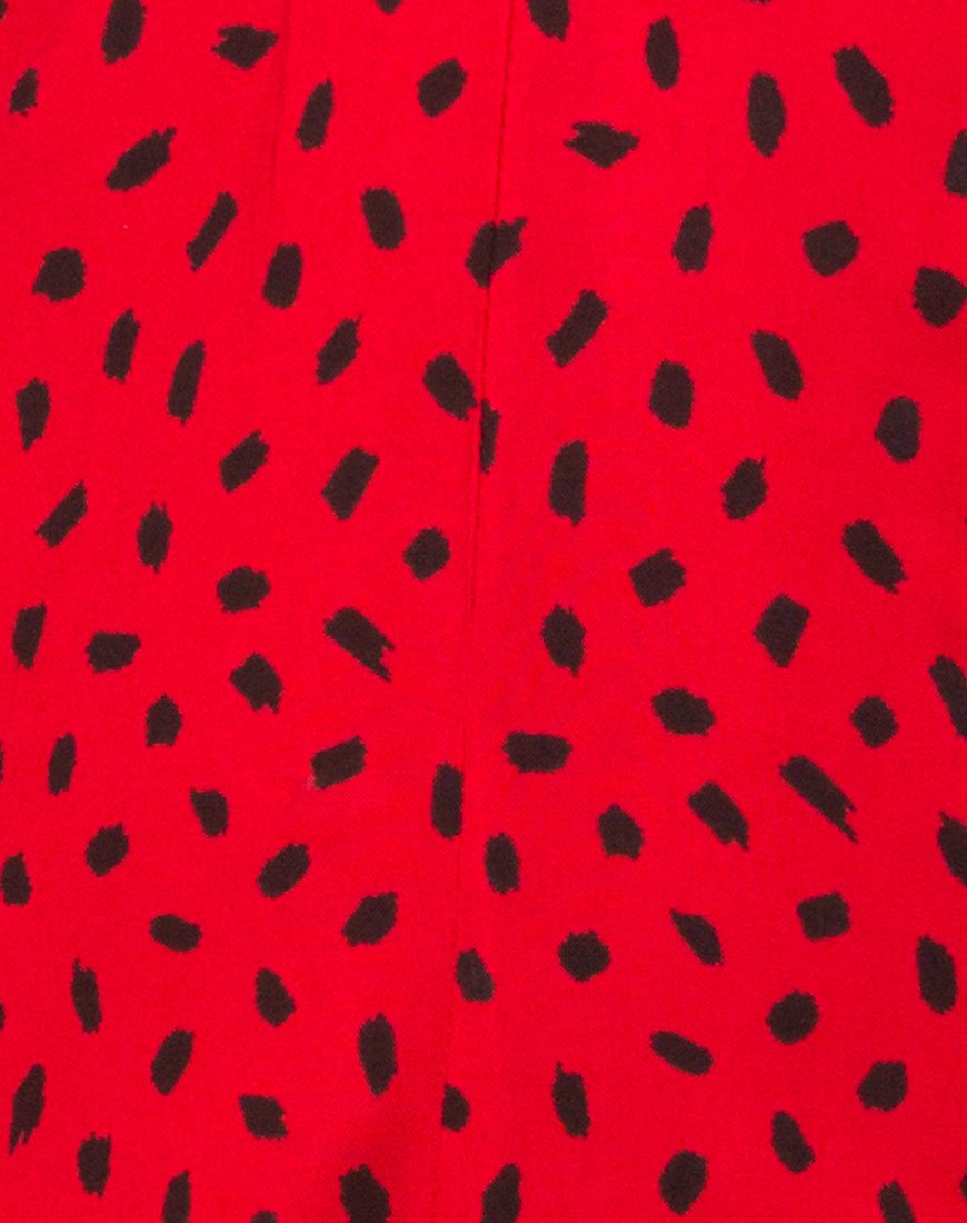 Immagine di Romalo Playsuit in Mini Diana Dot Rosso e Nero