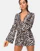 Immagine di Romeo Plunge Playsuit in Jaguar oversize