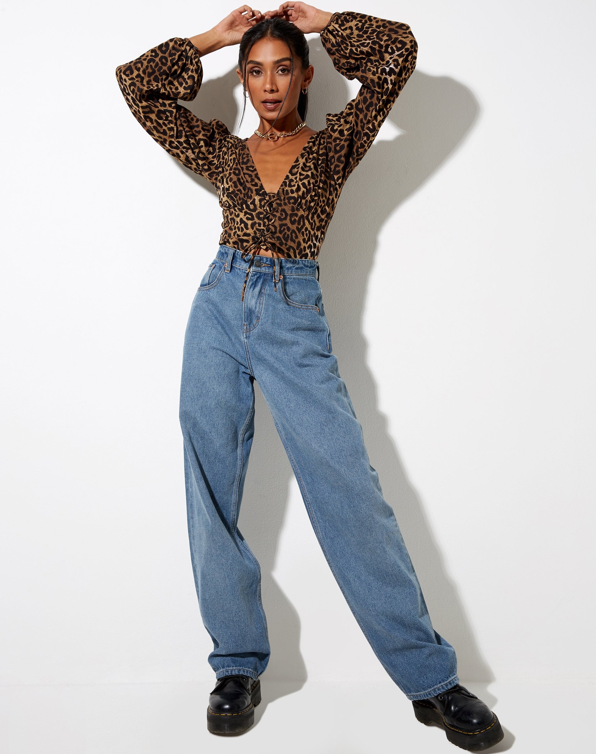 Immagine di Romina Top in Night Leopard Brown