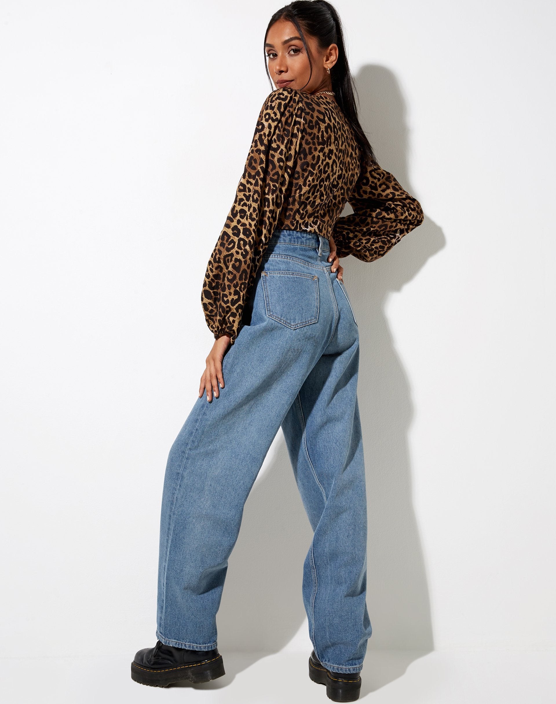 Immagine di Romina Top in Night Leopard Brown