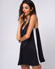 Immagine di Rona Slip Dress in nero con strisce avorio
