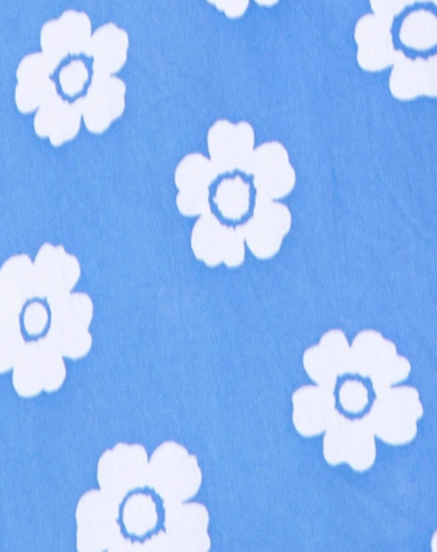 Immagine di Roppan Slip Dress in Daisy Stamp Sky Blue