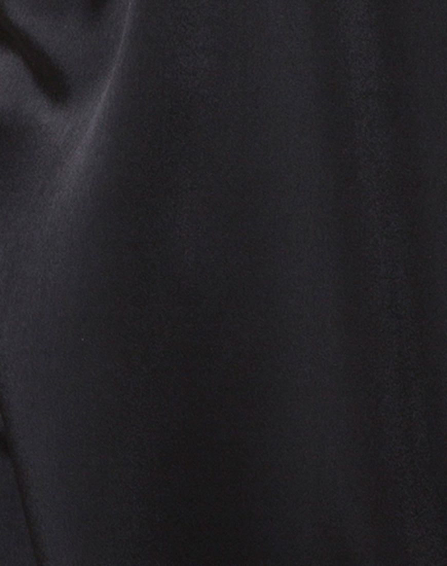 Immagine di Roppan Slip Dress in satin nero