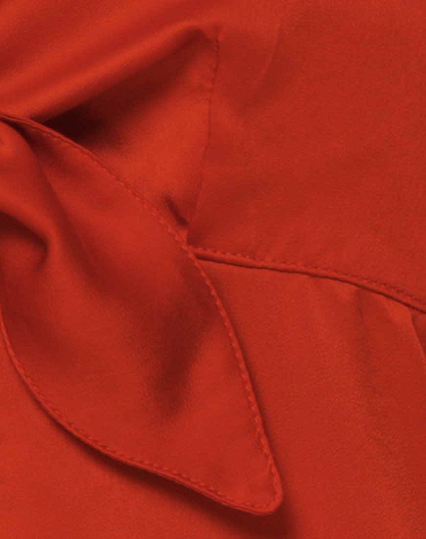 Immagine di Roppan Slip Dress in raso Ruggine