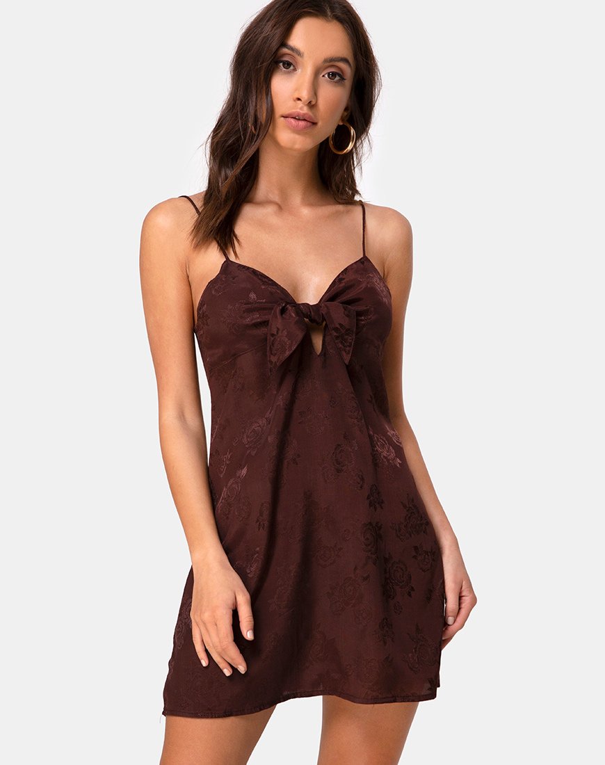 Immagine di Ronina Mini Abito in Raso Rosa Cacao