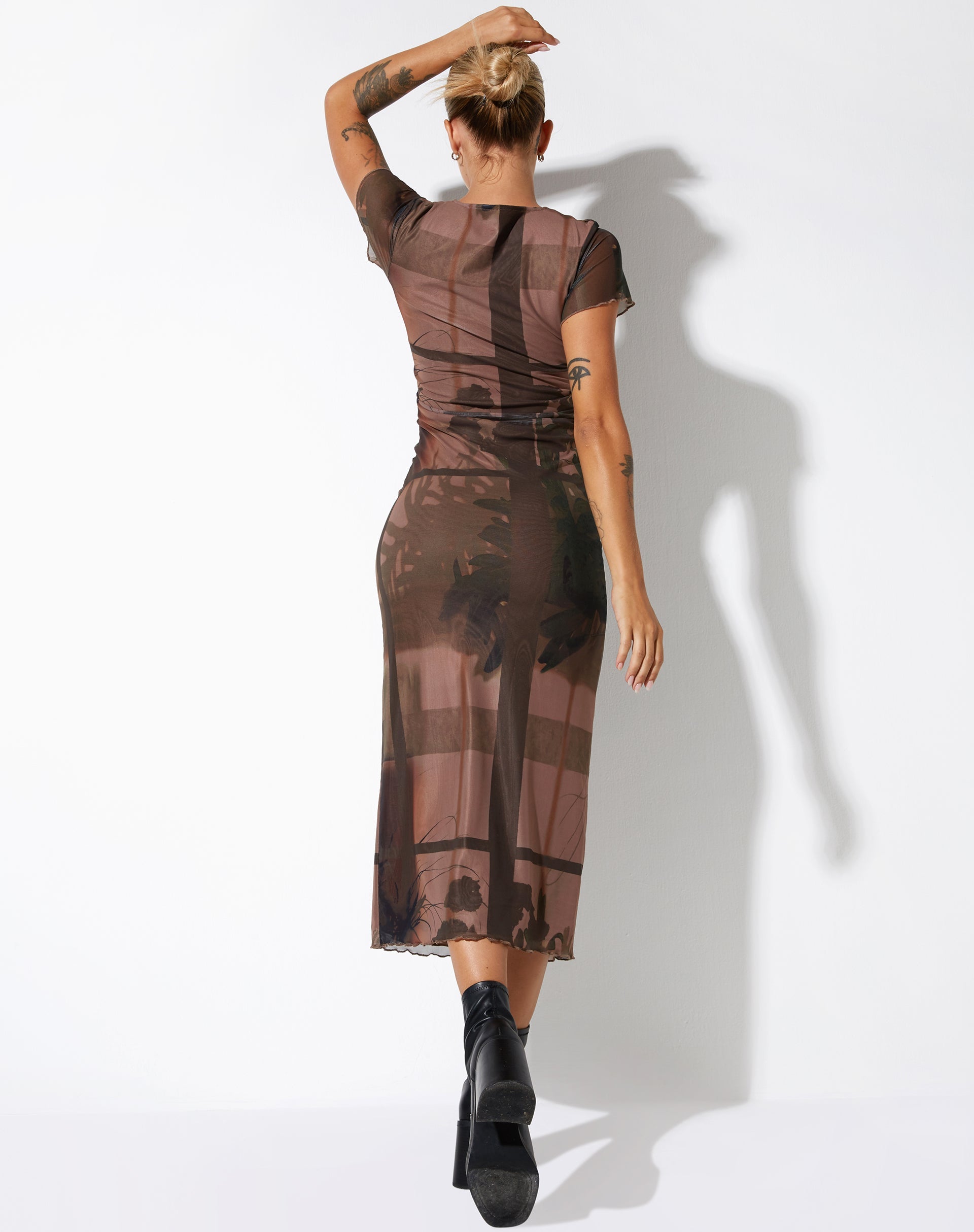 immagine di Roska Midi Dress in Foto Brown