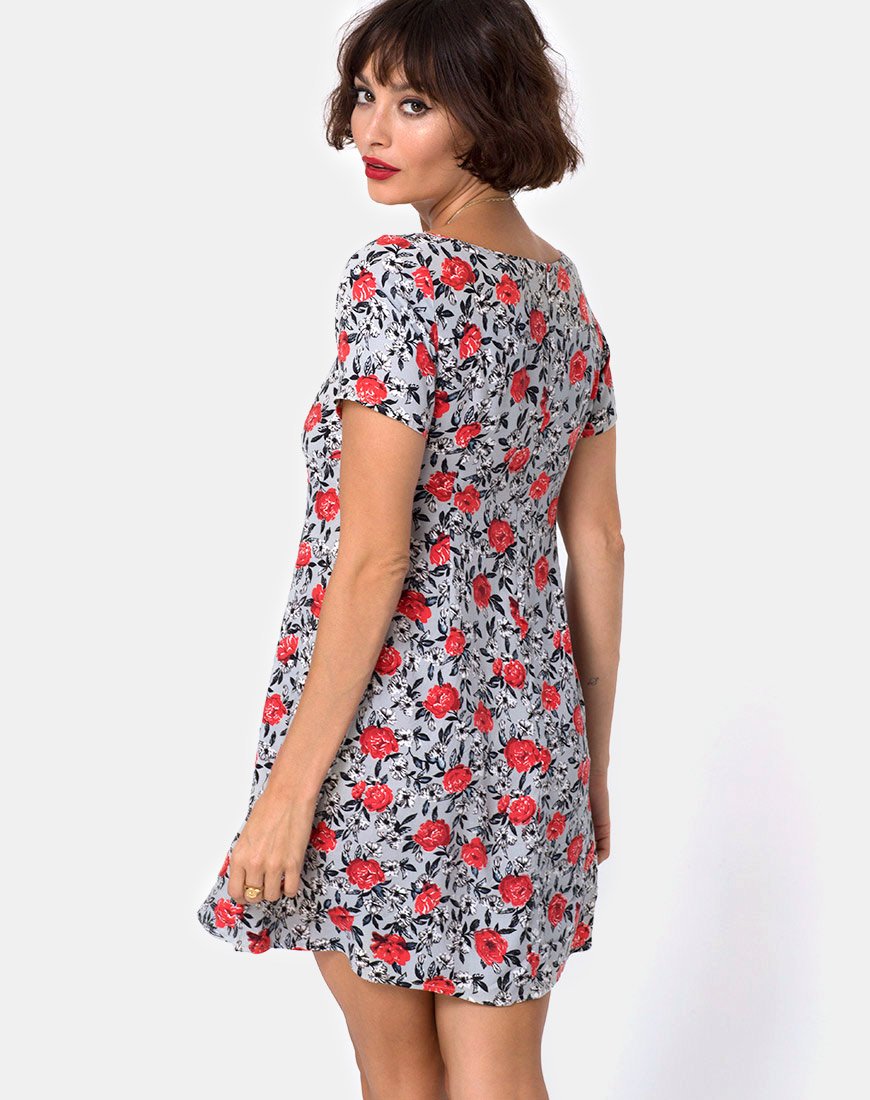 Abito Ruchi in Blooming Rose
