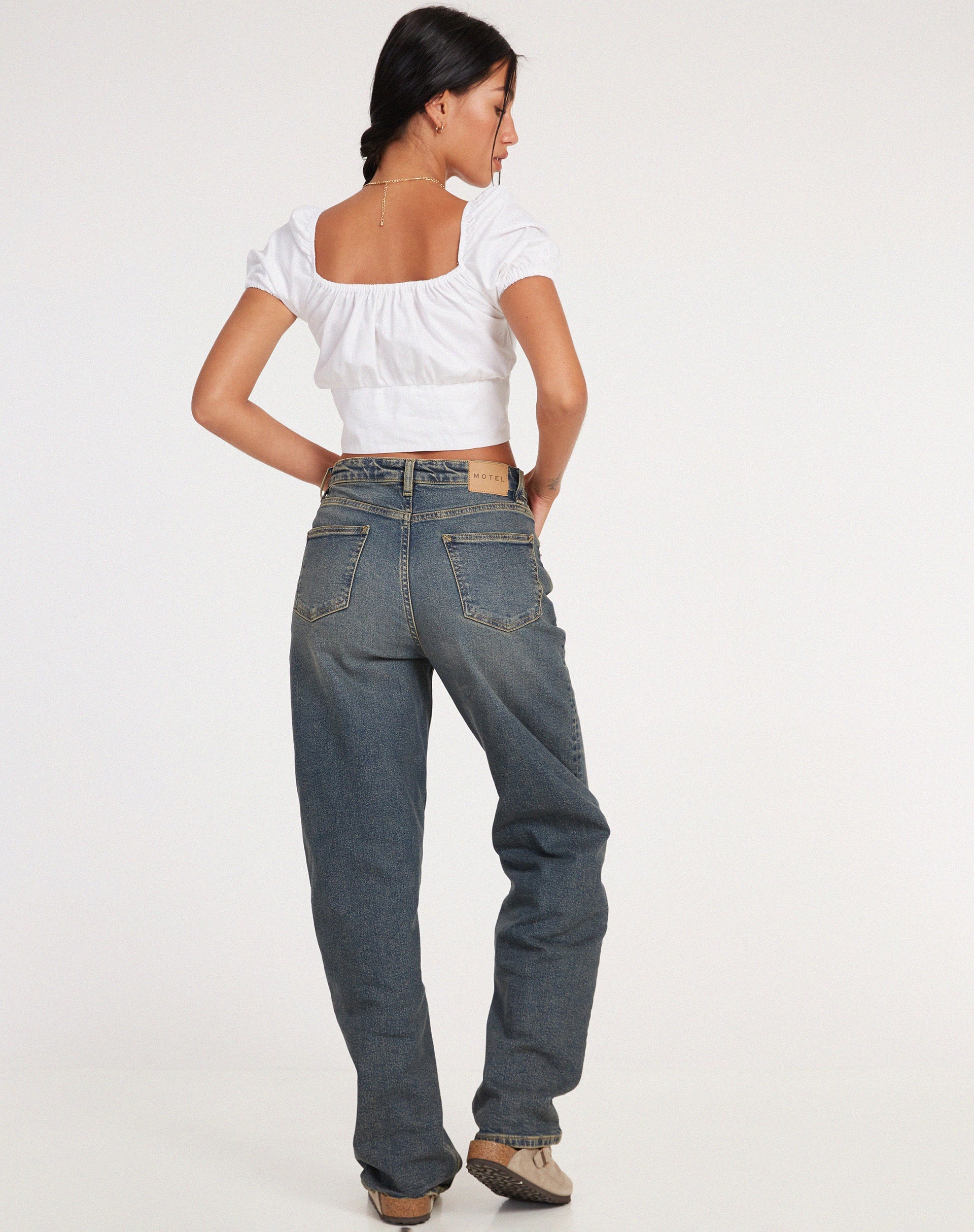 immagine di Ruiz Crop Top in bianco