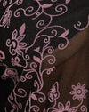 Farfalla Vine Flock nero e rosa