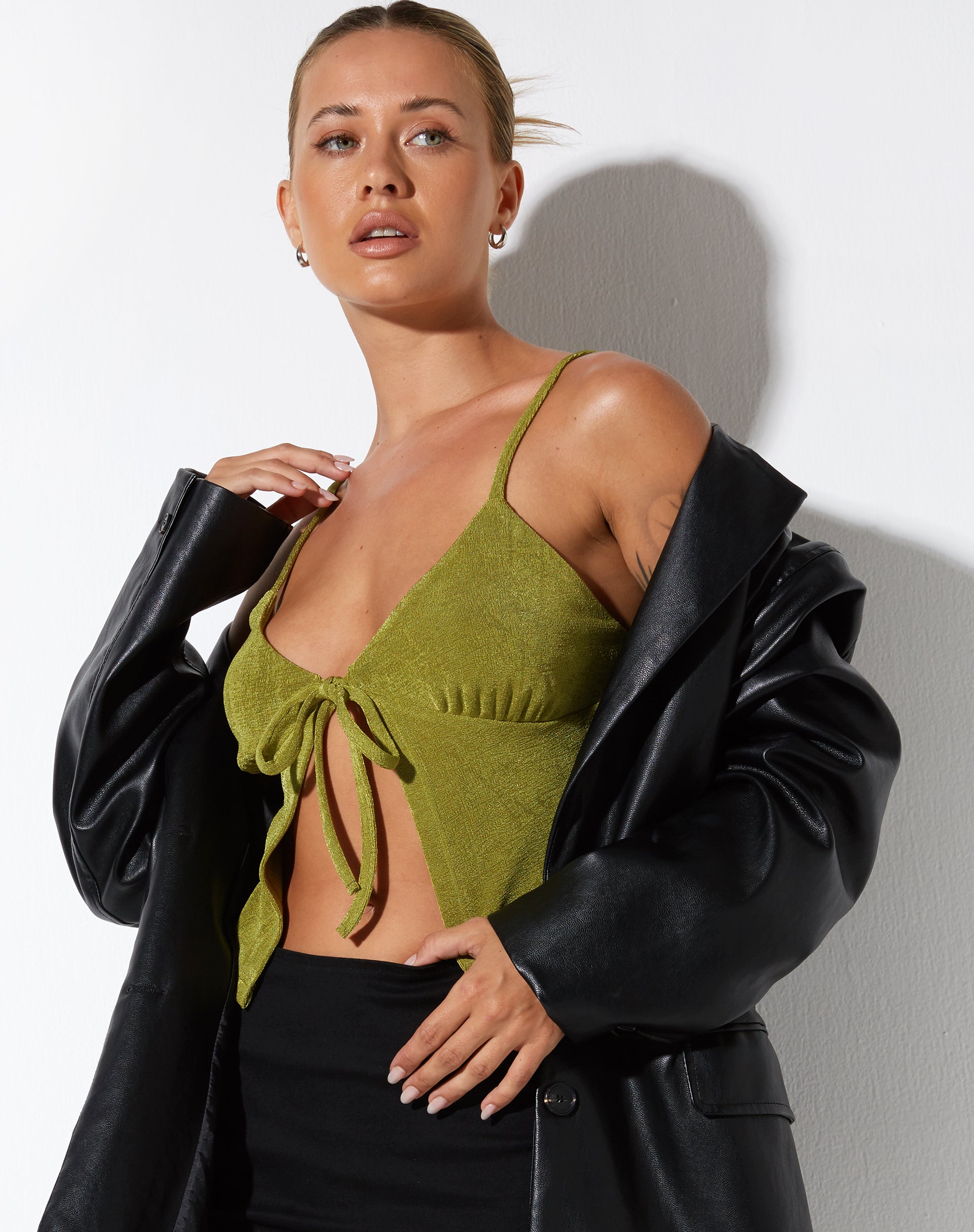 immagine di Rumak Top in Crepe Lime