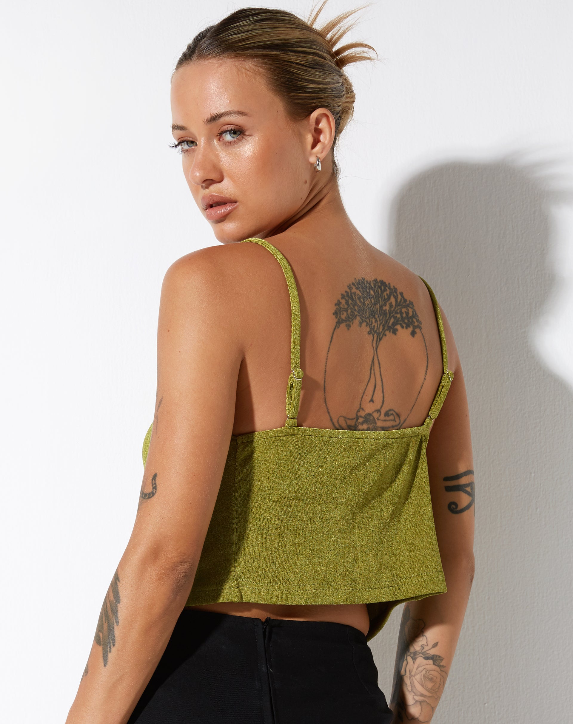 immagine di Rumak Top in Crepe Lime