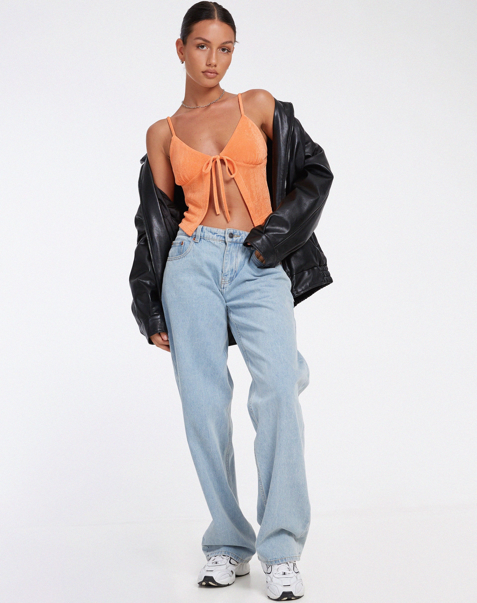 immagine di Rumak Top in Crepe Soft Orange