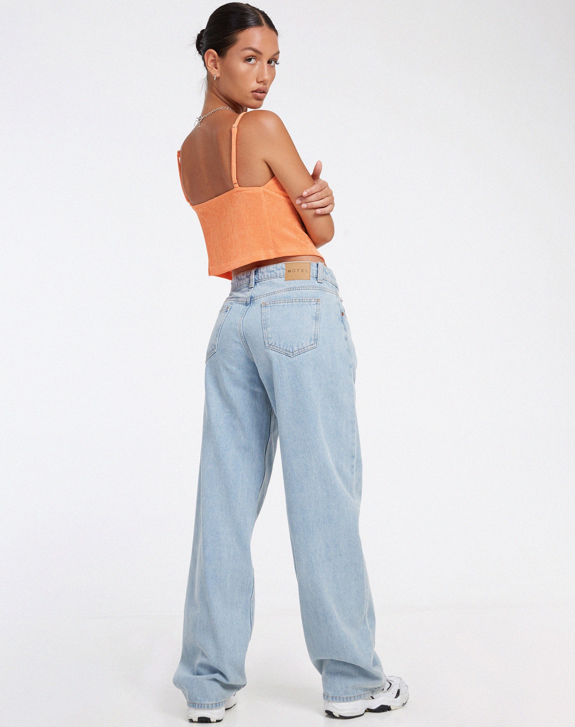 immagine di Rumak Top in Crepe Soft Orange