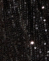 Drappo di paillettes nero