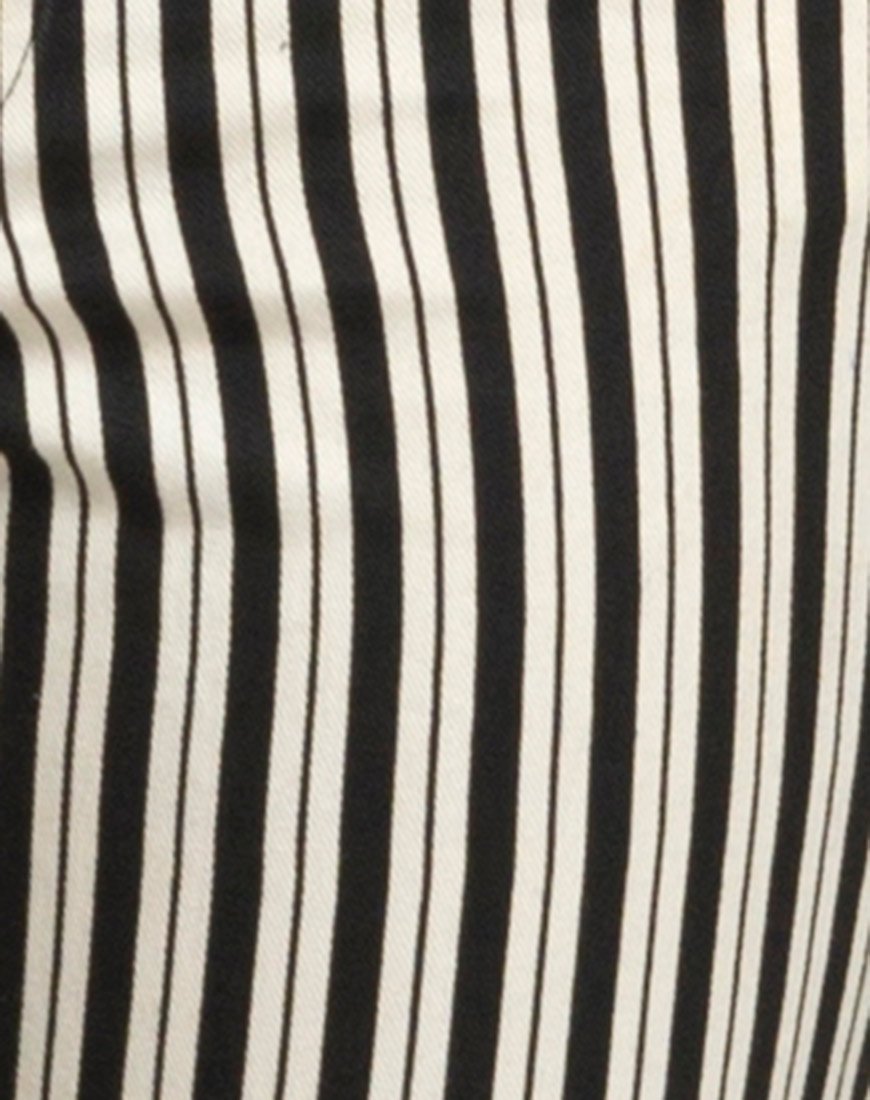 Immagine di Ruska Jeans in mini gessato bianco e nero