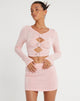 immagine di Ruti Top a maniche lunghe in crepe rosa baby