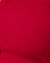 Rosso corsa a costine
