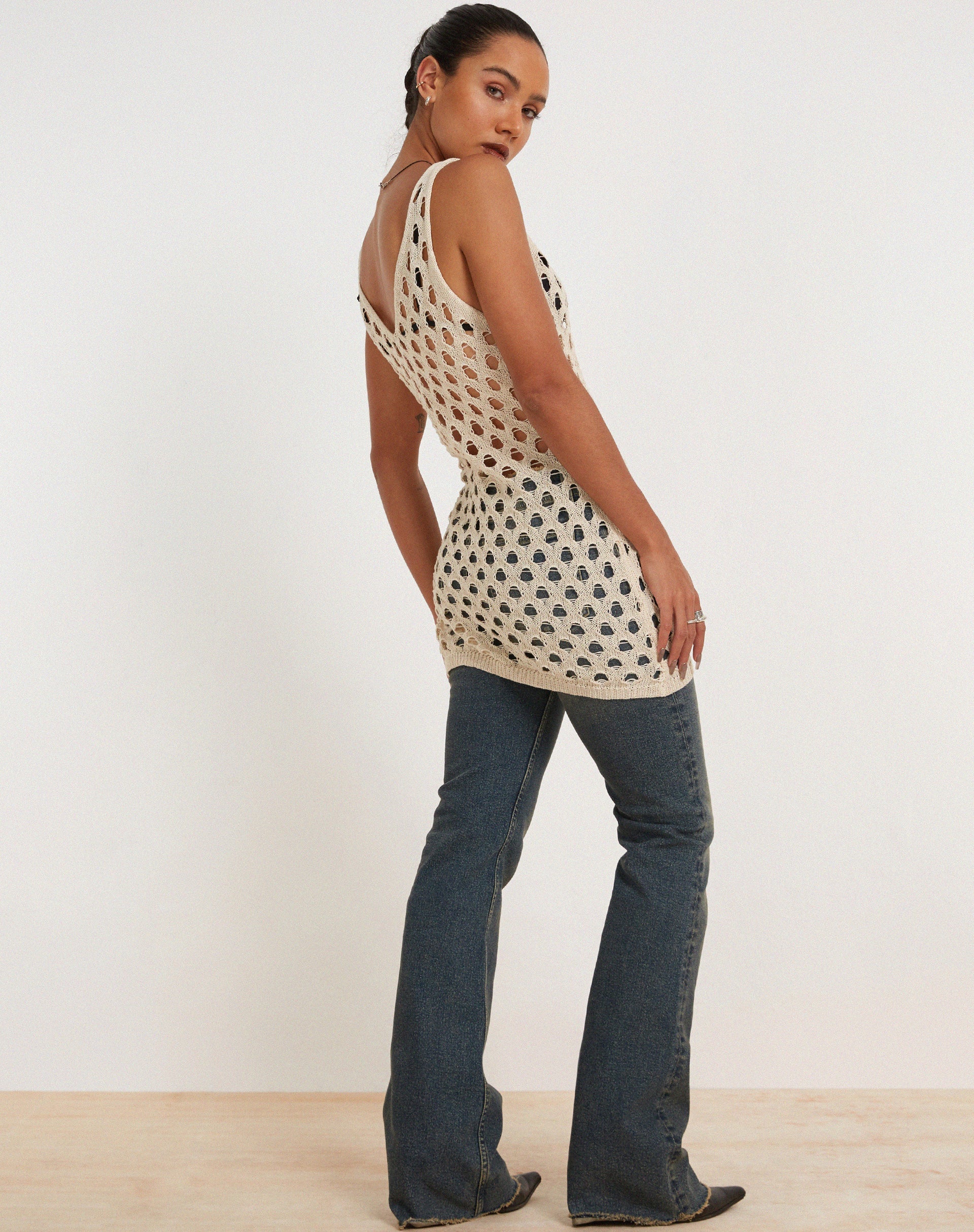 immagine di Ryushi Mini Dress in Beige